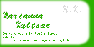 marianna kultsar business card